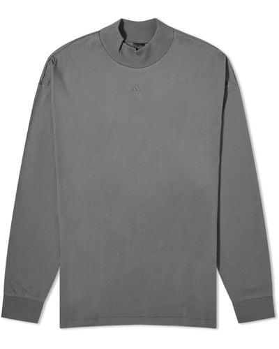 adidas One Basketball Long Sleeve T-Shirt - Grey