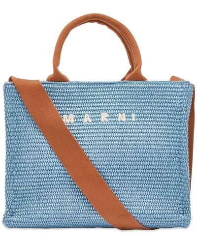 Marni Small Basket Bag - Blue