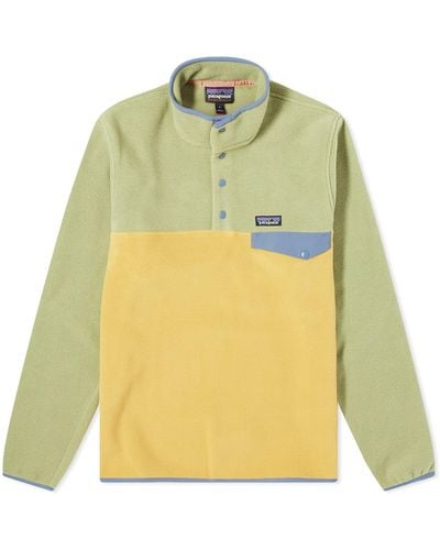 Patagonia Lightweight Synchilla Snap-T Pullover Fleece - Yellow