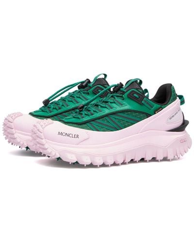 Moncler Trailgrip Gtx Bi-Colour Low Top Sneakers - Green
