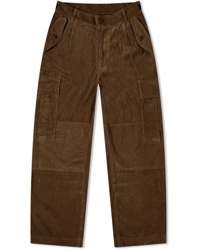 FRIZMWORKS Corduroy M65 Field Trousers - Brown