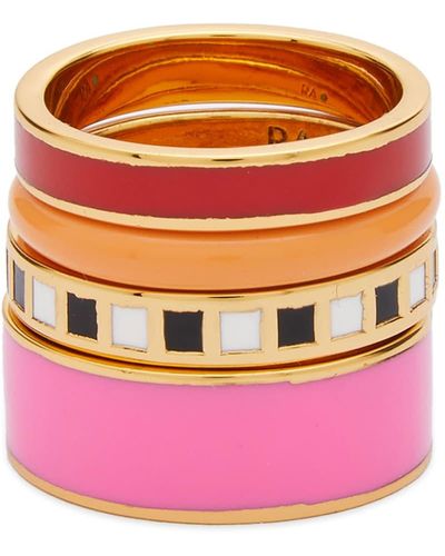 Roxanne Assoulin Banded Rings - Pink