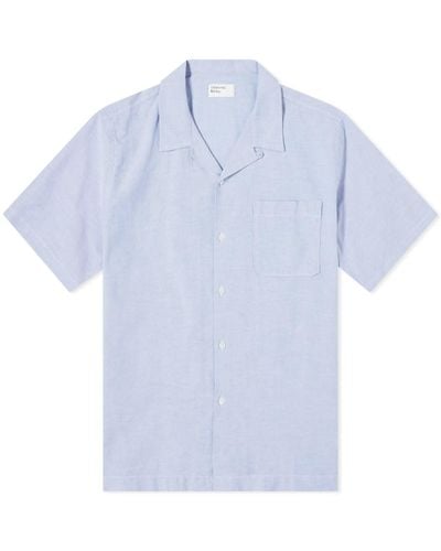 Universal Works Oxford Cotton Road Shirt - Blue