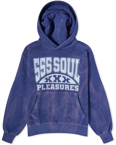 Pleasures X 555 Inside Out Hoodie - Blue