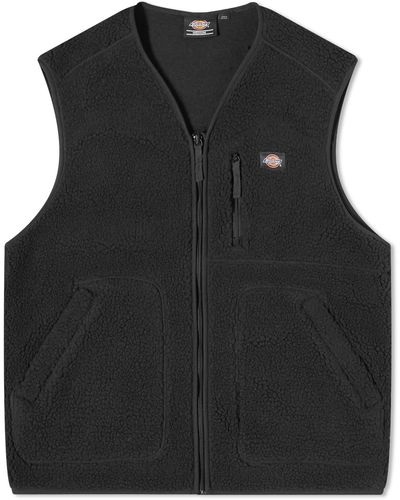 Dickies Mount Hope Sherpa Fleece Vest - Black