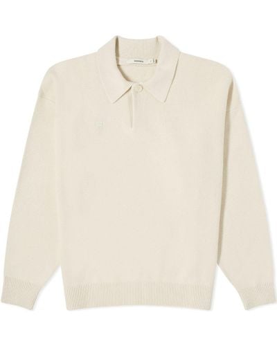 PANGAIA Recycled Cashmere Polo Sweater - White
