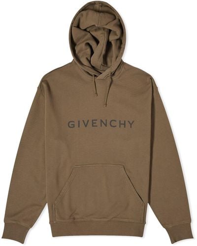Givenchy Archetype Logo Hoodie - Green