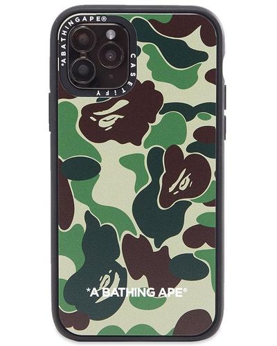 A Bathing Ape X Casetify Abc Camo Iphone 11 Pro Case - Green