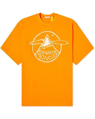 Moncler Genius X Roc Nation Short Sleeve T Shirt - Orange