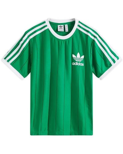 adidas 3 Stripe Pnst T-Shirt - Green