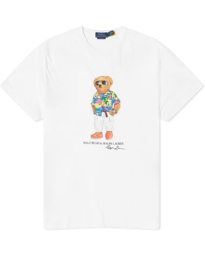 Polo Ralph Lauren Beach Club Bear T-Shirt - White