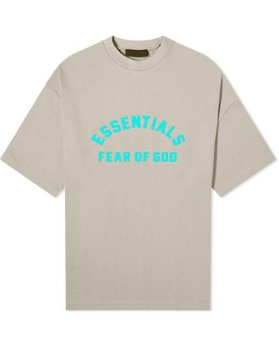 Fear Of God Spring Printed Logo T-Shirt - Grey