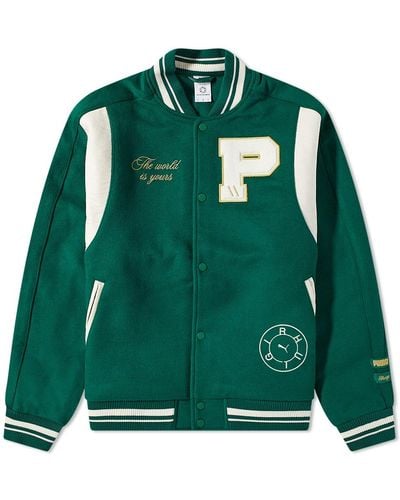 PUMA X Rhuigi Varsity Jacket - Green