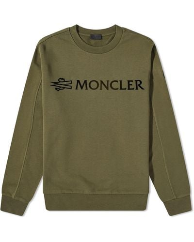 Moncler Logo Crew Sweat - Green