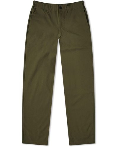 Norse Projects Ezra Relaxed Solotex Twill Trouser - Green
