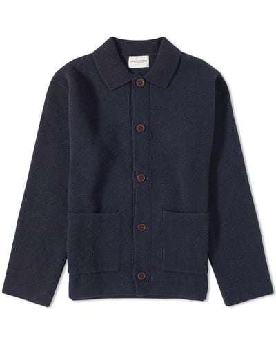 COUNTRY OF ORIGIN Knitted Chore Jacket - Blue