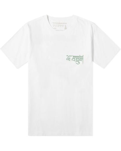 Maharishi Tashi Mannox Abundance Dragon T-Shirt - White
