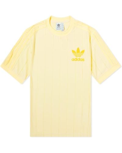 adidas 3 Stripe T-Shirt - Yellow