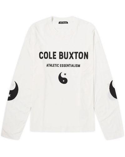 Cole Buxton Yingyang Long Sleeve T-Shirt - White