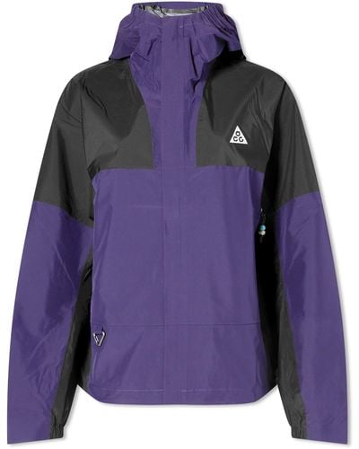 Nike Acg Cascade Rain Jacket Ink - Purple