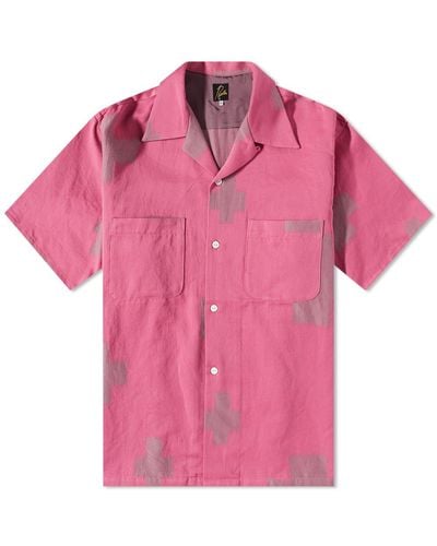 Needles Kimono Jacquard Vacation Shirt - Pink