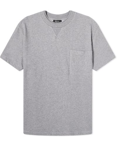 A.P.C. John Pocket T-Shirt - Grey