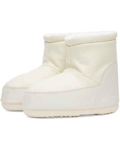 Moon Boot Icon Low No Lace Rubber Boots - White