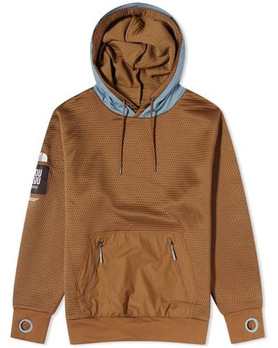 The North Face X Undercover Soukuu Dot Knit Double Hoodie Sepia/Concrete - Brown