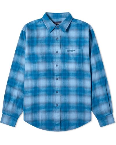 thisisneverthat Flannel Check Shirt - Blue