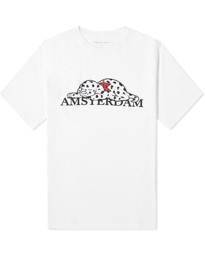 Pop Trading Co. Pup Amsterdam T-shirt - White