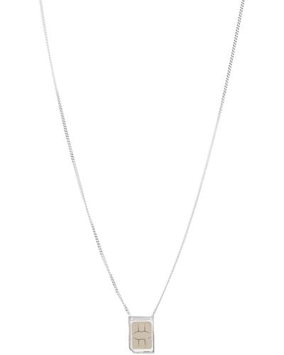Miansai X Gab Bois Sim Card Pendant Necklace - Metallic