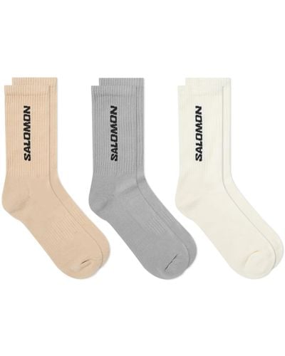 Salomon Everyday Crew Sock 3-pack - White