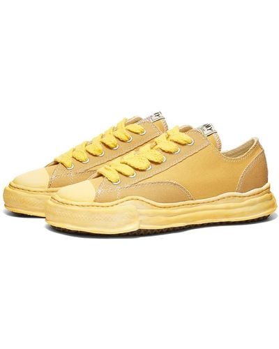 Maison Mihara Yasuhiro Peterson Low Spray-dyed Original Sole Canvas Sneakers - Yellow