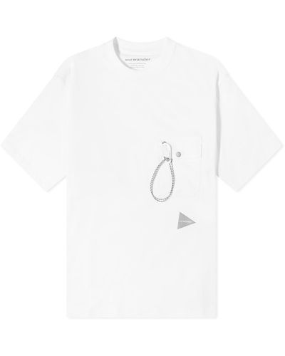 and wander Pocket T-Shirt - White