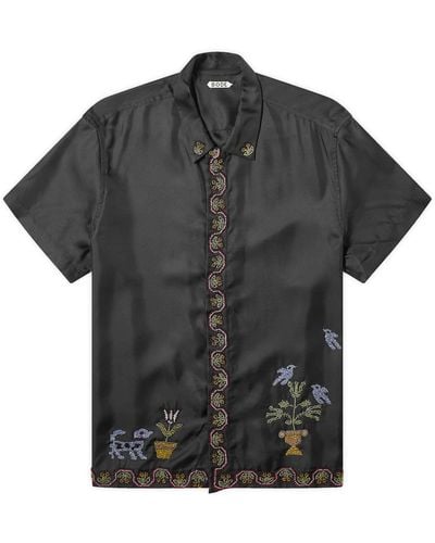 Bode Garden Sampler Shirt - Black