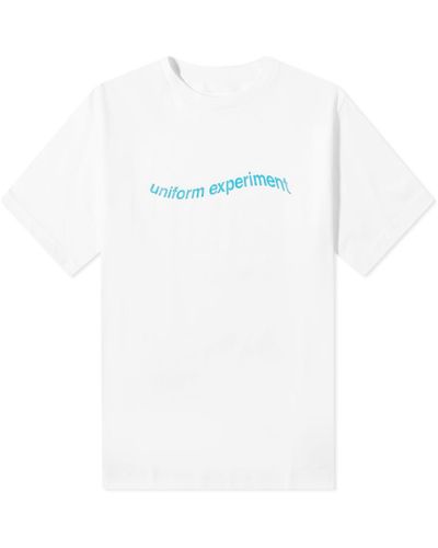 Uniform Experiment Warp Logo T-shirt - White
