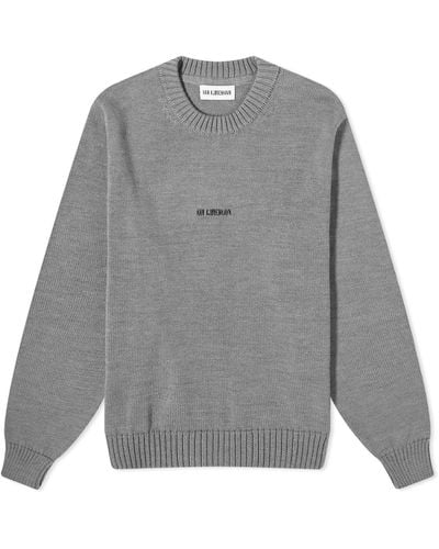 Han Kjobenhavn Regular Knit Logo Sweater - Gray