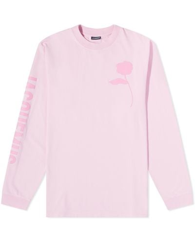 Jacquemus Ciceri Long Sleeve Rose T-Shirt - Pink