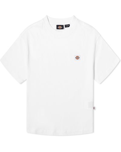 Dickies Oakport Cropped Boxy T-Shirt - White