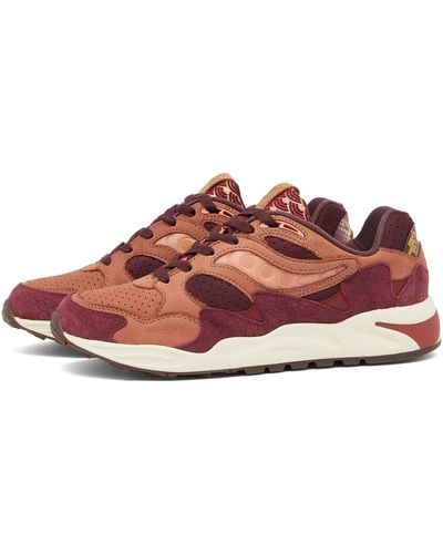 Saucony Grid Shadow 2 Lunar New Year Sneakers - Red