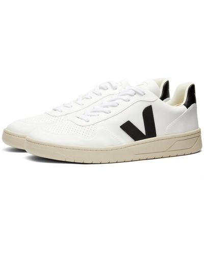 Veja V-10 Leather Basketball Sneakers - White