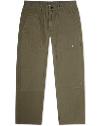 Roa Canvas Workwear Pants - Green