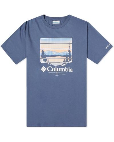 Columbia Path Lake Vista Graphic Ii T-Shirt - Blue