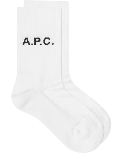 A.P.C. Sports Socks - White