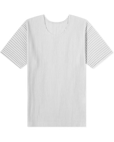 Homme Plissé Issey Miyake Pleated T-shirt - White
