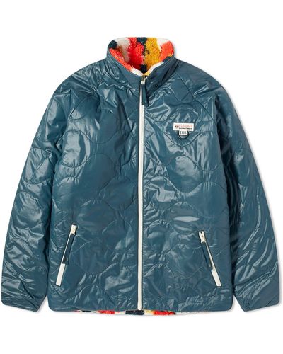Columbia End. X 'Douglas Fir' Reversible Fleece Jacket - Blue