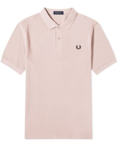 Fred Perry Plain Polo Shirt - Pink