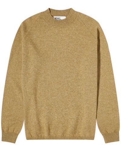 MHL by Margaret Howell Crew Knit Sweat - Brown