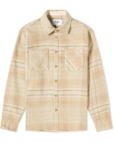 Wax London Whiting Giant Ombre Overshirt - Natural