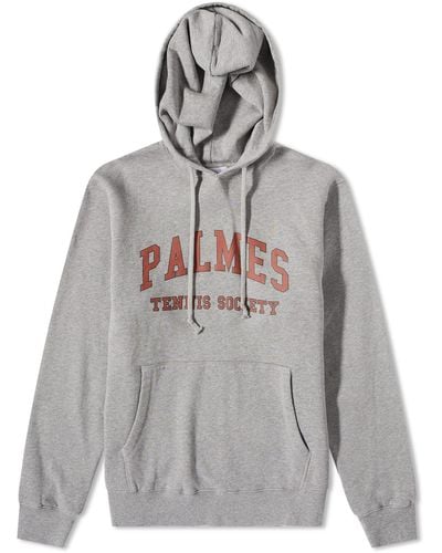 Palmes Mats Collegate Hoodie - Grey